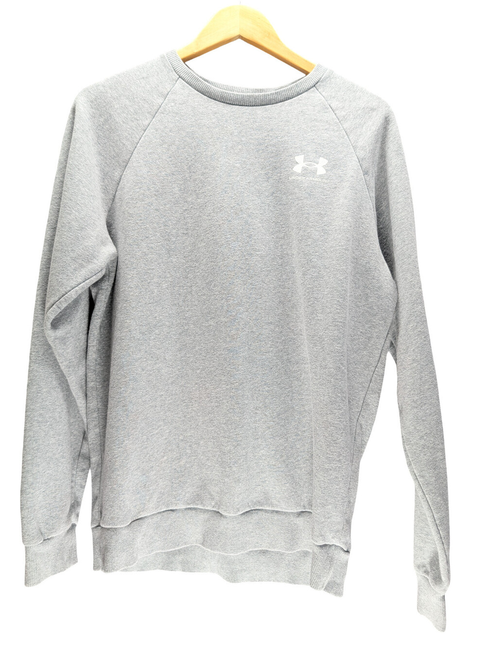 Under Armour Sweatshirt Fleece Lined Logo Gray Pullover
